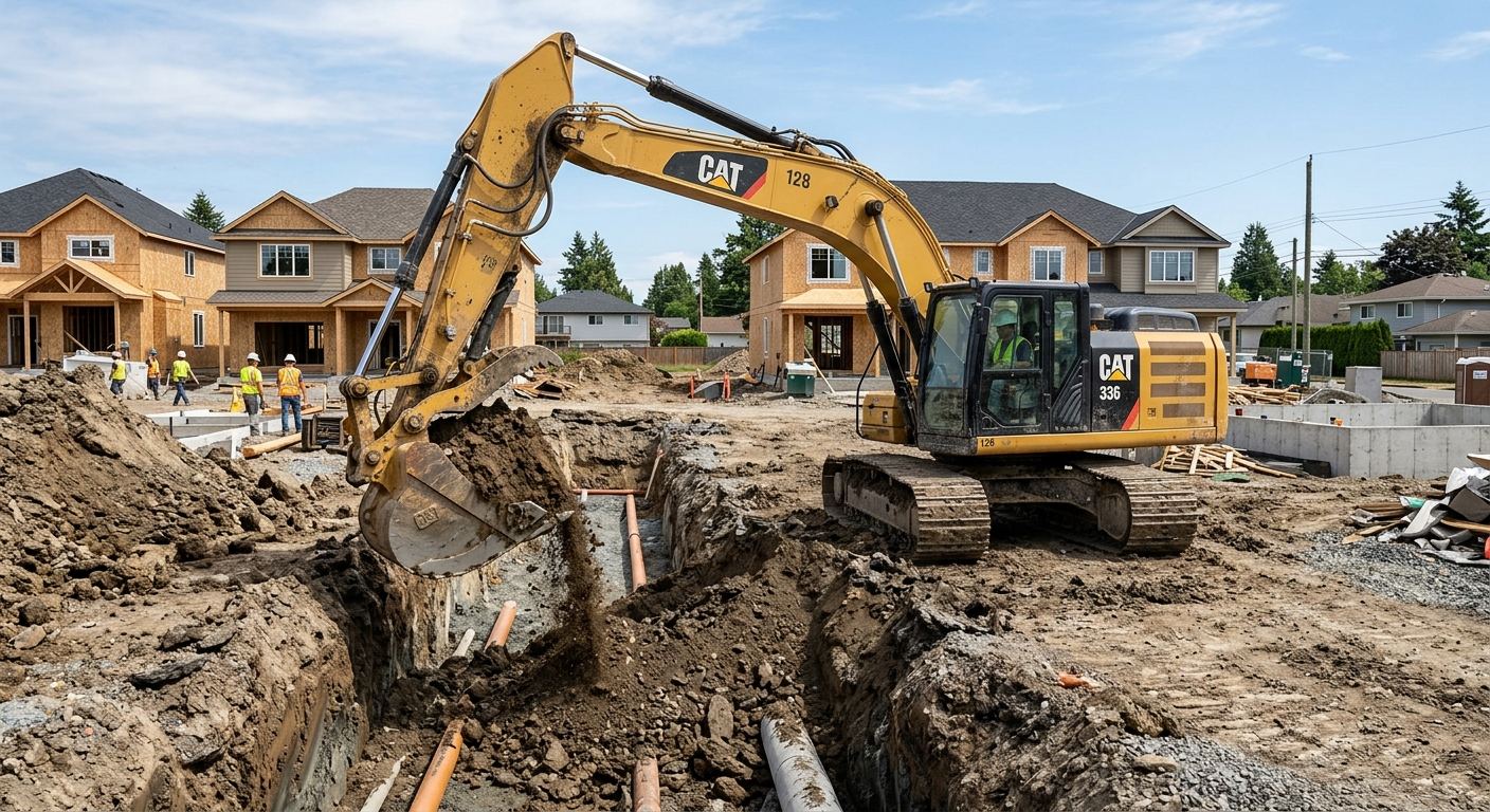 Travaux d'excavation professionnels à Napierville