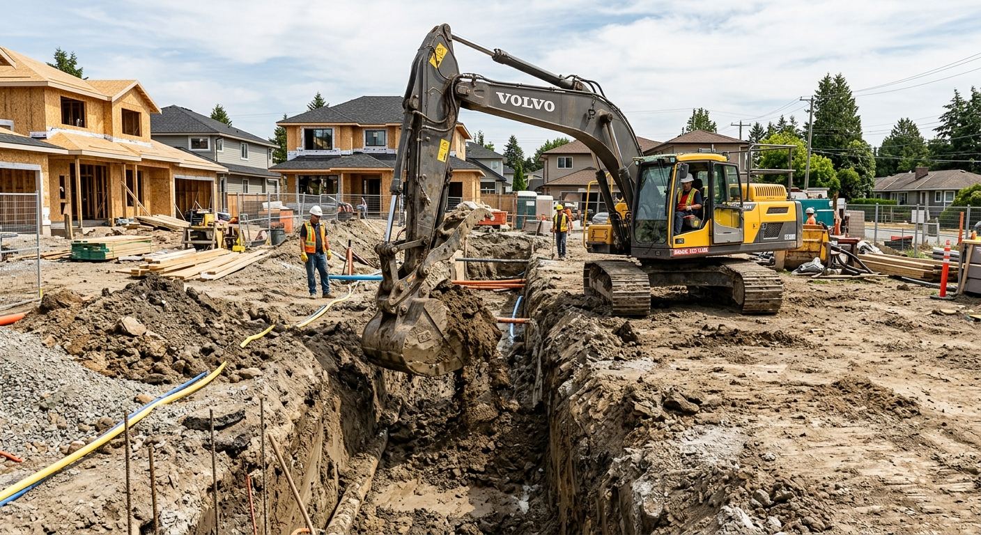 Travaux d'excavation professionnels à Ham-Sud
