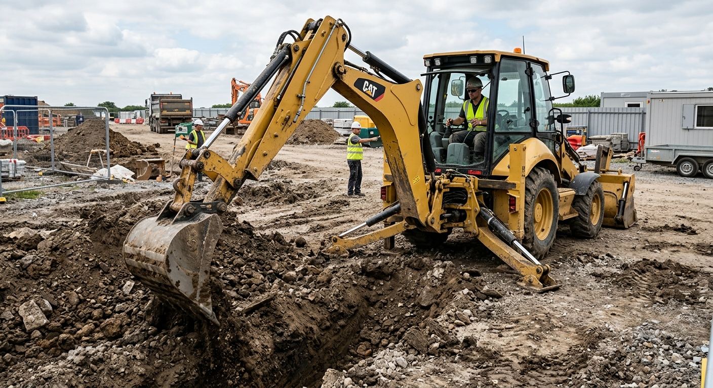 Chantier d'excavation à Boischatel, Québec